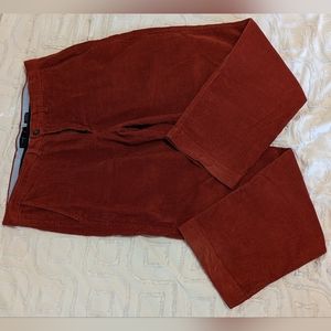 Tommy Hilfiger Slim Fit Corduroy Chino - 36/32 - Burnt Orange